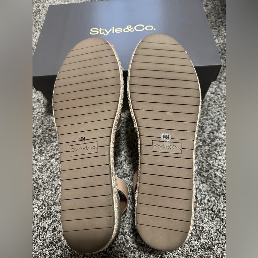 NWT Style and Co Espadrilles 10M - Picture 3 of 4